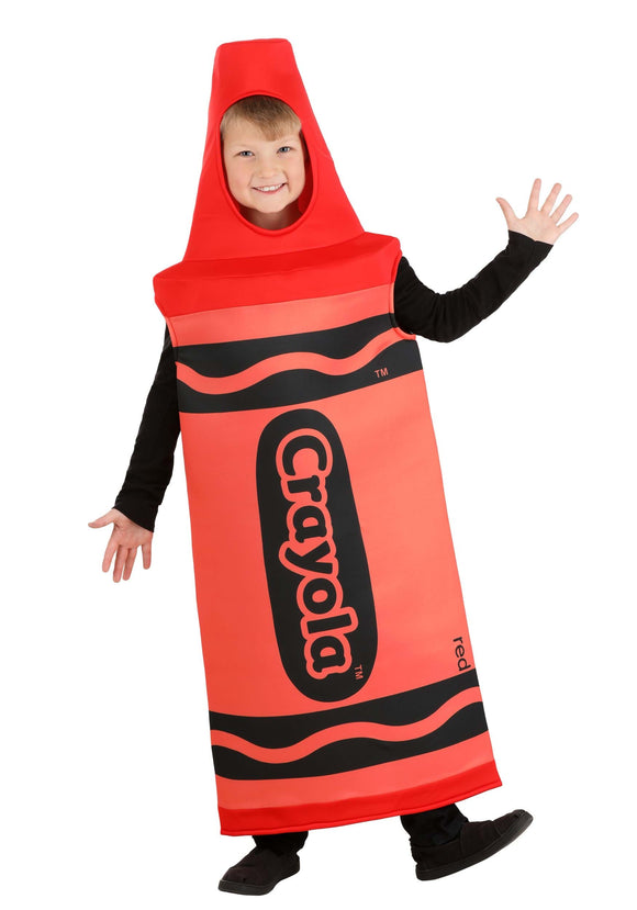 Red Crayola Crayon Costume for Kid's