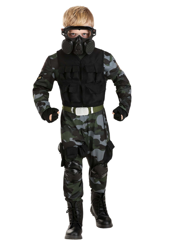 Special Ops Hammer Soldier Kid's Costume