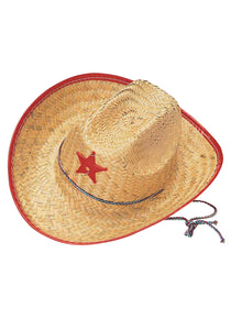 Kids Straw Cowboy Hat