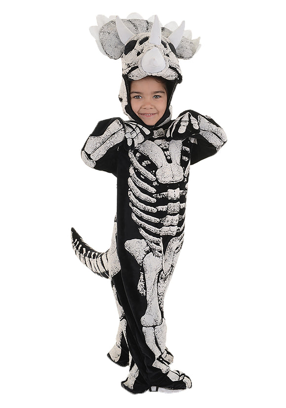 Toddler/Child Triceratops Fossil Costume for Boys