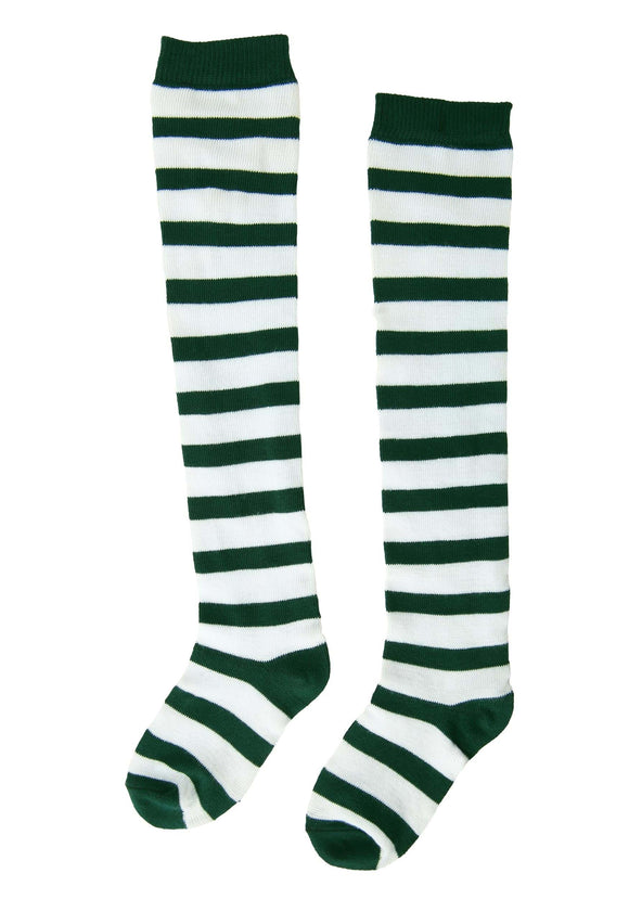 White/Green Kid's Munchkin Socks