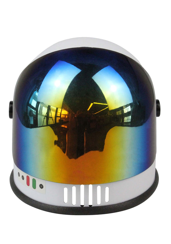 White Multicolor Visor Astronaut Kid's Helmet