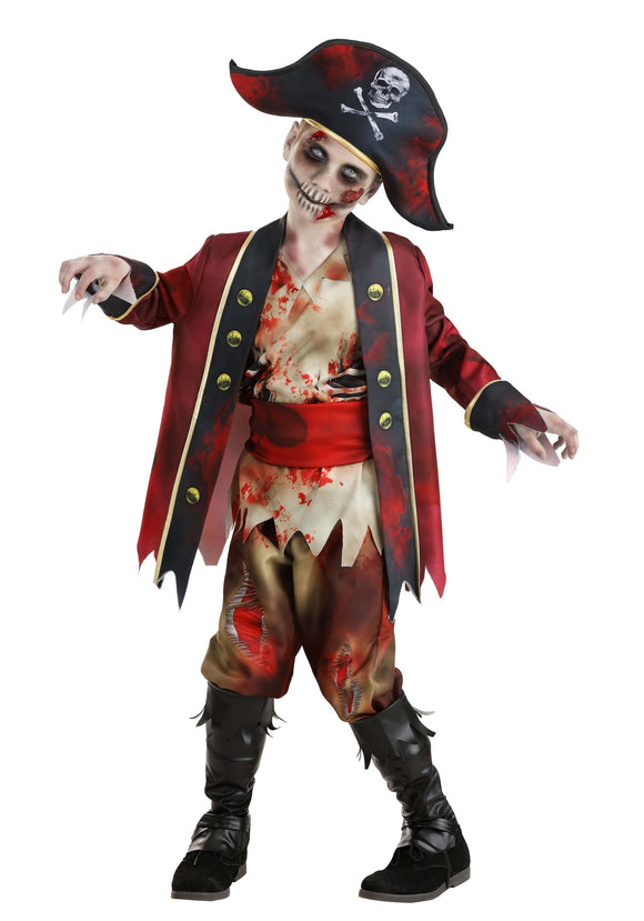 Zombie Pirate Kid's Costume