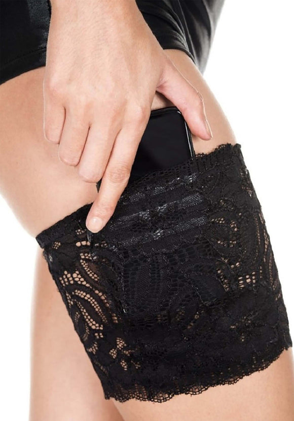 Lace Garter with a pocket