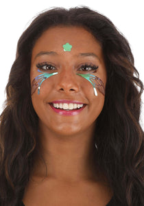 Lace Wing Oil Slick Holographic Face Decals