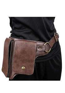 Leatherlike Belt with Pouch