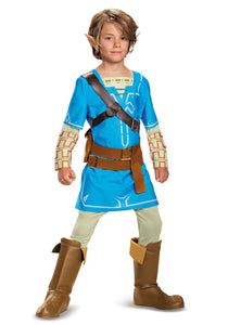 Legend of Zelda Breath of the Wild Link Deluxe Costume for Boys