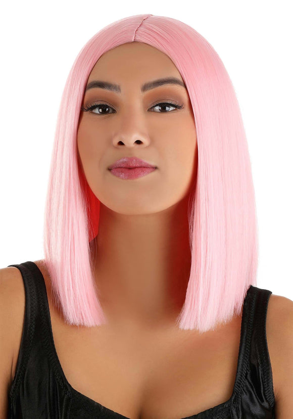 Light Pink Long Bob Women's Wig