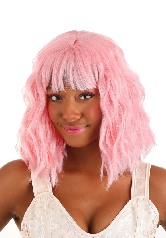 Light Pink Women's Wavy Wig
