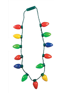 Light Up Christmas Bulb Necklace