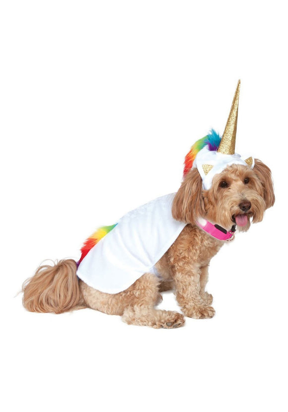 Unicorn Cape Light Up Collar Dog Costume