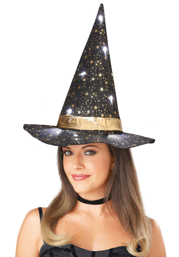 Light Up Women's Twilight Witch Hat