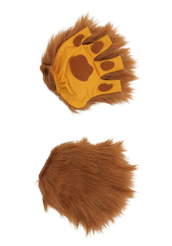 Lion Paws Fingerless Gloves for Adults