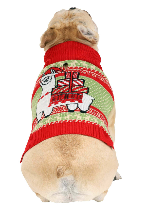 Llama Holiday Pet Sweater