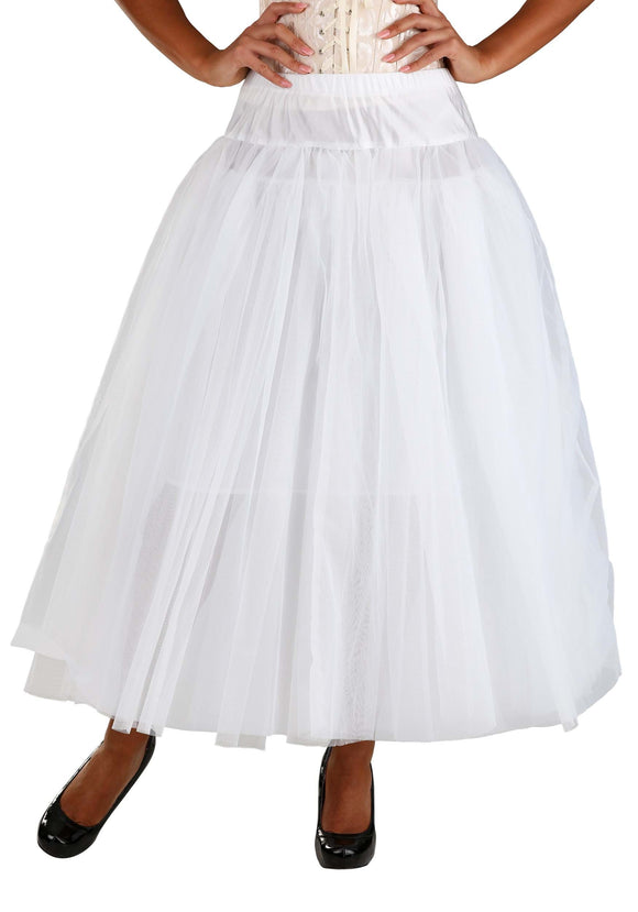 Full Length White Deluxe Petticoat