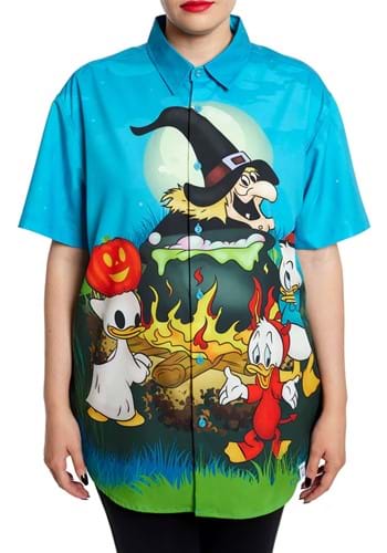 Loungefly Disney Huey, Dewey, & Louie Halloween Camp Shirt