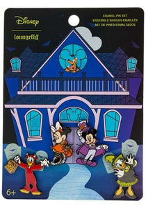 Disney Mickey & Friends Halloween 4pc Loungefly Pin Set
