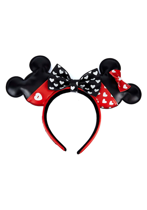 Loungefly Disney Mickey and Minnie Love Ears Headband