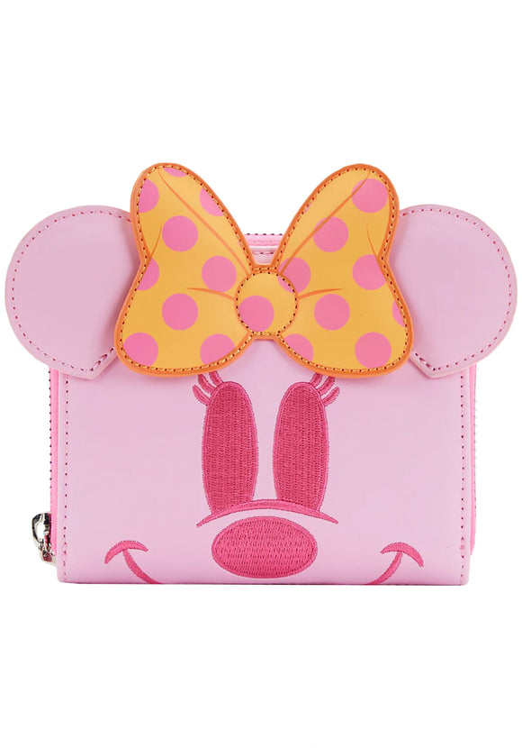 Loungefly Disney Pastel Ghost Minnie Glow In The Dark Wallet for Adults