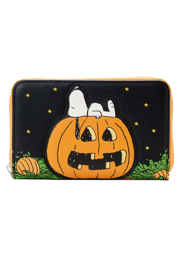 Peanuts Loungefly Great Pumpkin Snoopy Zip Around Wallet