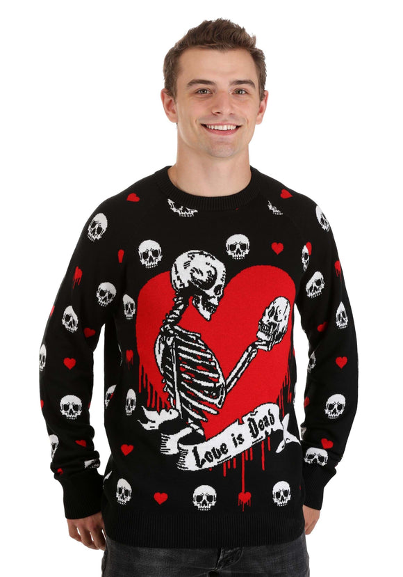 Adult Love is Dead Valentine's Day Sweater