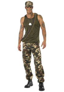 Male Khaki Camo Costume