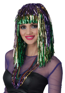 Tinsel Mardi Gras Wig