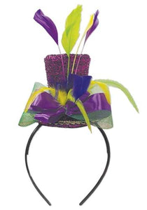 Mardi Gras Top Hat Headband
