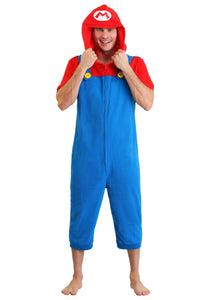 Men's Mario Cosplay Romper