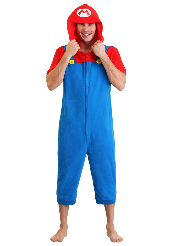 Men's Mario Cosplay Romper