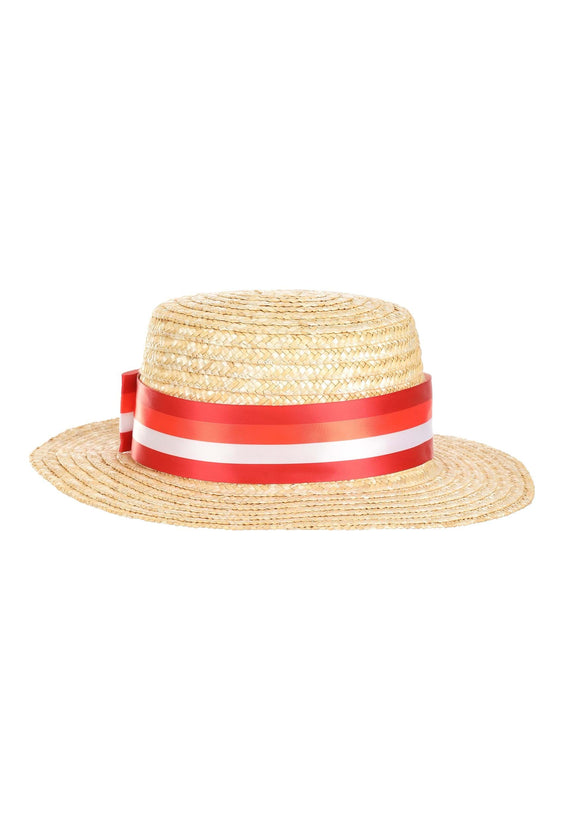 Adult Mary Poppins Bert Straw Hat