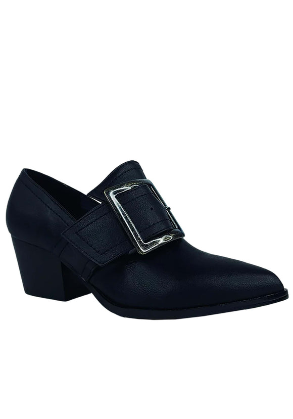 Women's Black Matte Pilgrim Shoes