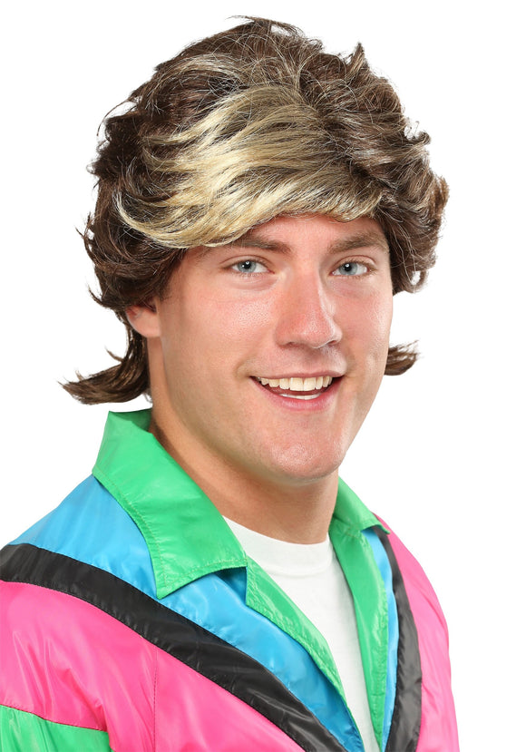 80s Highlight Men's Wig