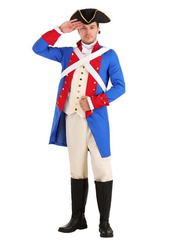 American Revolution Soldier Costume for Men