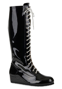 Black Wrestling Boots for Men