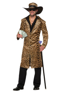 Men's Funky Leopard Pimp Costume