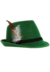 Men's Deluxe Green German Hat
