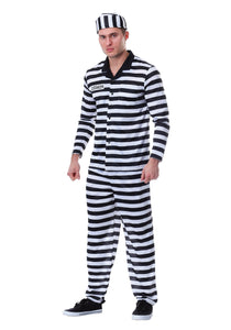 Deluxe Button Down Jailbird Costume for Men