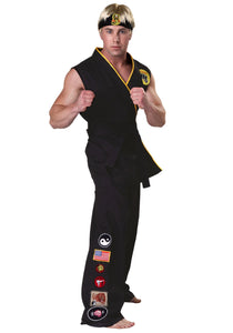 Karate Kid Men's Plus Size Authentic Cobra Kai Costume