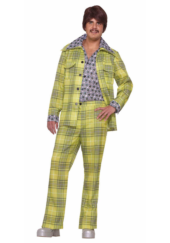 Leisure Suit Plaid Men's Costume