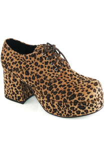 Leopard Platform Men's Pimp Shoes