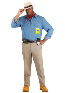 Plus Size Jurassic Park Dr. Grant Men's Costume