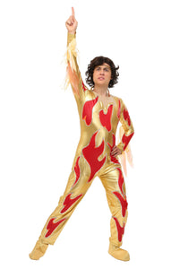 Men's Blades of Glory Plus Size Fire Jumpsuit