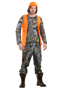 Mossy Oak Camo Hunter Costume for Plus Size Men 2X