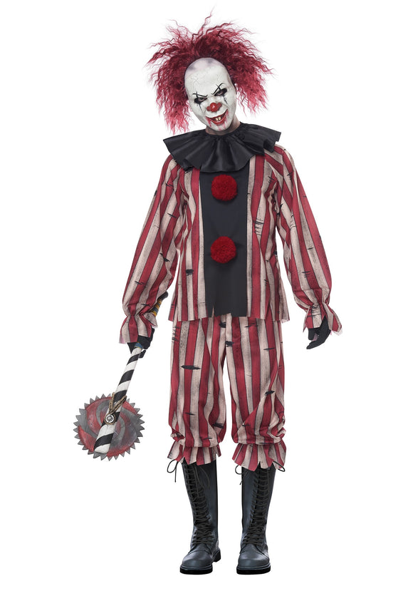 Plus Size Nightmare Clown Men's Costume