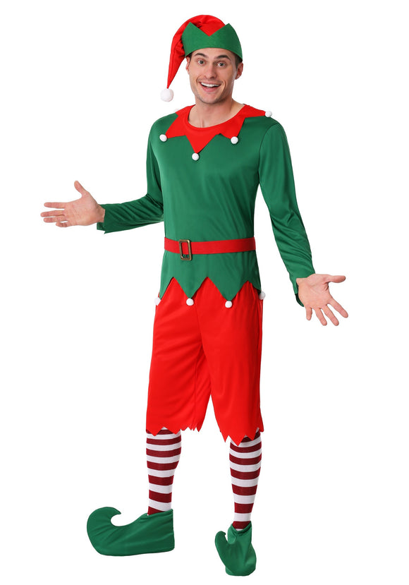 Men's Plus Size Santa's Helper Costume