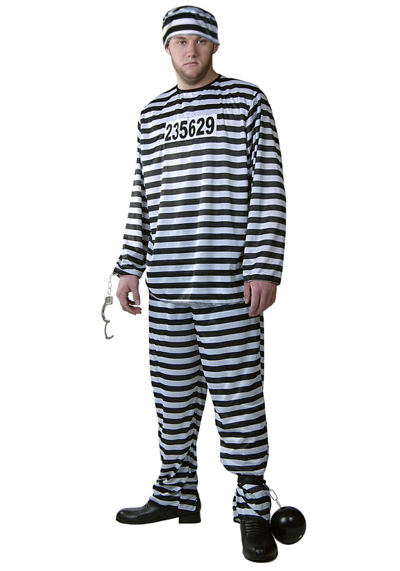 Mens Prisoner Costume - Prison Jumpsuit Costumes