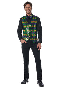 Sequined Men's Carnival Vest Set