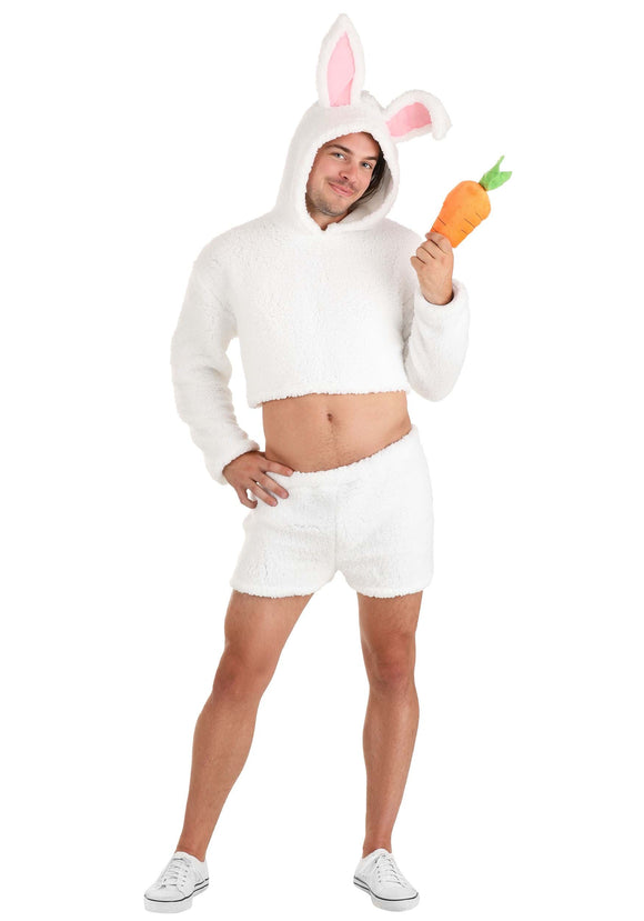 Sexy Men's White Bunny Costume