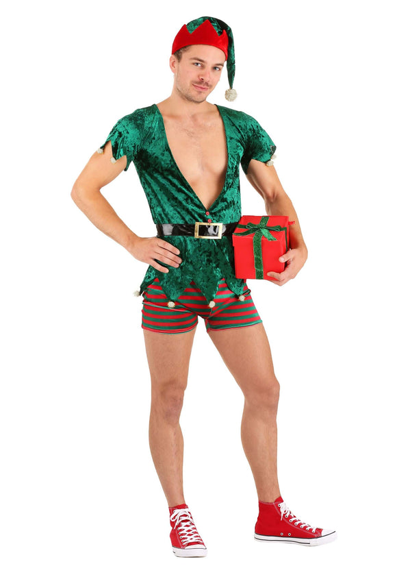 Sexy Men's Christmas Elf Costume